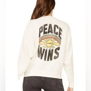 Wrangler Peace Wins Graphic Sweatshirt